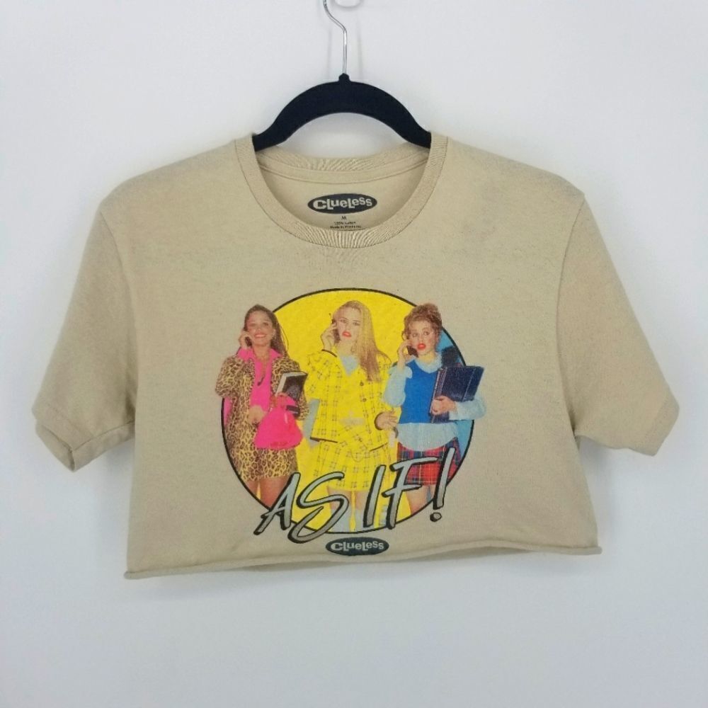 Clueless As If Cropped T-Shirt Short Sleeve